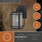 Vaxcel Hyde Park 1 Light Dusk to Dawn Bronze Mission Outdoor Wall Lantern Clear Glass T0466 - alternate 3